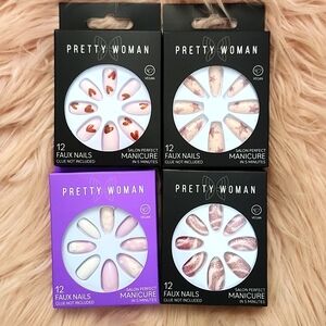 Brand New 4CT BUNDLE PRETTY WOMAN False Nails-M